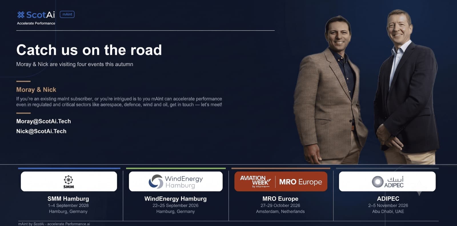 Let's meet - Germany, The Netherlands or the UAE?!